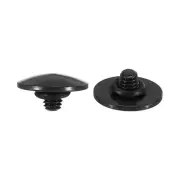 Soft Shutter Release Button Copper Camera Shutter Button Convex, Black 2pcs
