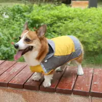 在飛比找樂天市場購物網優惠-狗狗沖鋒衣雨衣小型犬中型犬防水狗衣服雨披寵物用品柯基雨天戶外