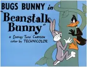 Beanstalk Bunny poster Bugs Bunny Daffy Duck 1955 Old Film Movie Photo