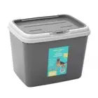 Paws & Claw W/Scoop Pet Dry Food Storer Bin Storage Container 52.5x43cm 60L Grey