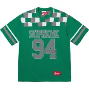 Supreme Patchwork Yoke Football Top Green (Size Medium, Large, XL)