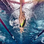 [Speedo] Women's Launch Splice Cross Back Endurance Swimsuit