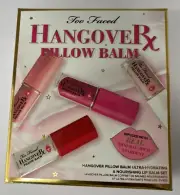Too Faced Hangover Pillow Balm 4 PC~2021 Christmas Collection Brand New In Box