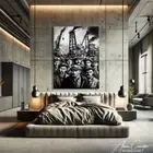 Black and White Industrial Art Print Steampunk Wall Art Painting Gift Ideas Men