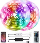 QZYL 50 Feet Led Strip Lights Home,Led for 50ft (2 Rolls), Multicolor