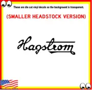 Hagstrom Guitar Headstock Vinyl Cut Decal Sticker Logo For Guitar Restoration