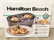 Hamilton Beach Electric Egg Bits Marker & Poached Eggs Maker, New Sealed