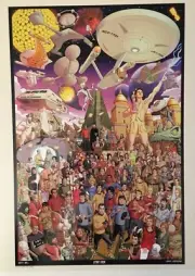 Star Trek 11x14 Lithograph Mondo Poster TOS Dusty Abell Every Character!