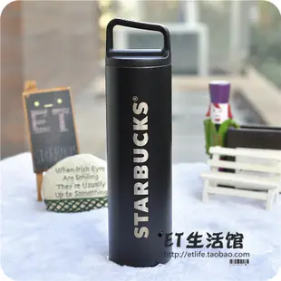 Starbucks官方正品！星巴克杯子miir合作款黑色字母款不銹鋼保溫杯果汁珍奶茶奶昔茶水咖啡杯591ml