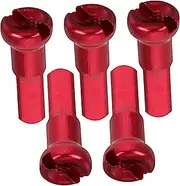 Kisangel 5pcs Spoke Nipples Pacifier Bike Spoke End Tips Alloy Spoke Decor Bike Nipples End Caps Bike Spoke End Caps Spoke End Caps for Bicycles Bicycle Spoke Caps Aluminum Alloy Red