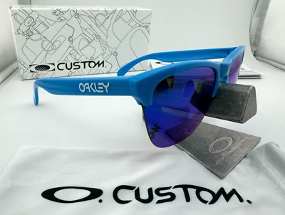OAKLEY FROGSKINS LITE CUSTOM SKY BLUE WITH PRIZM SAPPHIRE IRIDIUM SUNGLASSES NEW