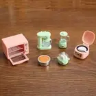 Pretend Play Miniature Rice Cooker Mini Microwave Oven Doll House Accessor