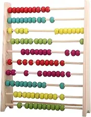 Multifunctional Abacus Milticolor Wooden Abacus Beads Educational Toy Preschool Learning Toys 5 6 7 8 Year Old Home School Supplies Learning Abacus