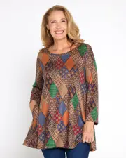 Barb Knit Top - Bohemian Tiles