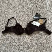 CHANTELLE New Bra Sz 30DD Brown Slimming Effect Underwire No Padded Soft Cups