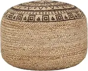 Handmade Pouffe Brown 45x30 cm Jute