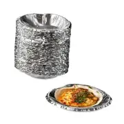 Aluminum Foil Clamshells - Disposable Pie Tins for Serving - Pack of 50