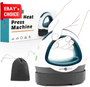 Small Heat Press Machine for T-Shirts Portable Iron Press for Heat Transfer Gree