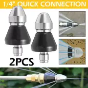 1/4'' Pressure Washer Nozzle Drain Sewer Jetter Pipe Dredge Cleaner Nozzle 1/2PC
