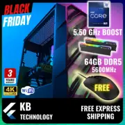 Special Edition Intel i9 12900KS | 64GB DDR5 | RTX 4060 M.2 SSD + HDD Gaming PC