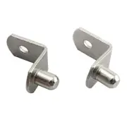 20pcs Shelf Support Pegs 6mm L-Shaped Support Nickel Plated Furniture Cabinet
