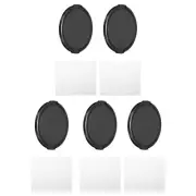 77mm Lens Cap, 5 Pack Sides Pinch Snap Camera Lens Cover for Front Lens