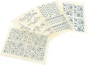 Sheets Pottery Underglaze Transfers DIY Decorative Clay Decals Classic Chinese Style