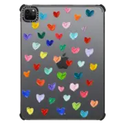 iPad Pro 11-inch (3rd/4th gen) iPad Impact Case Polka Daub Hearts