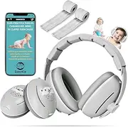 Ear Protection Baby Headphones Noise Protection - Baby Gift - Newborn Gift - Reduces 25dB - From 0 Months to 4 Years, gray, Small