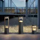 Outdoor Floor Lamp Garden Solar Post Light Home LED Pillar Lights Bar Waterproof