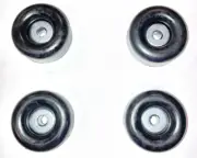 8 Large Black Rubber Feet Bumper for Speakers, Monitors, Cases & Amps