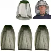 [3 Pack] Head Net Mesh Face Neck Protection from Insects Bugs Flies Gnats, Beeke