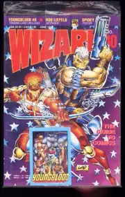 WIZARD MAGAZINE #10 SEALED! HIGH GRADE! LIEFELD CABLE & YOUNGBLOOD COVER!