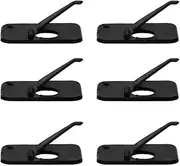 zalati Archery Rest 6pcs Arrow Stand Plastic Accessories for Shooting Hunting Outdoor - Black