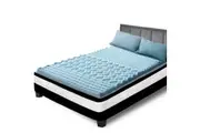 Single Size Cool Gel Memory Foam Mattress Topper Bamboo Cover 8CM 7-Zone