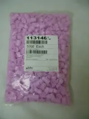 Globe Scientific 113146L 13mm Polyethylene LDPE Snap Cap Lavender (Bag of 1000)