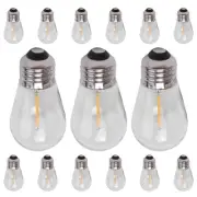 15 Pack 3V LED S14 Replacement Light Bulbs Shatterproof Outdoor Solar7096
