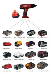 Battery Adapter for Old Hilti 18V Tools (like 181 Model) ( Jadapters )