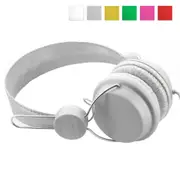 Coloud Colors White Headphones On-Ear with Inline Mic & Remote C22M