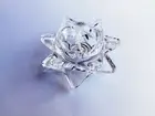 Crystal Glass Lotus Oil Lamp & Candle Holder Home & Restaurants Decoration