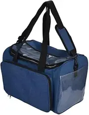 SHINEOFI Multifunctional Storage Bag Kit Bag Woven Bag Handbag Organizer Tote Bag Organizer Large Capacity Travel Bag Woolen Yarn Storage Bag Shoulder Storage Bag Cloth Organizer Blue