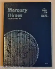 Whitman Coin Folder, Mercury Dimes #9014 -1916 to 1945*