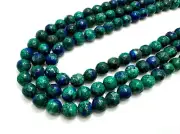 Green Blue Jasper Faceted Round 8mm Gemstone Beads RNF132-2