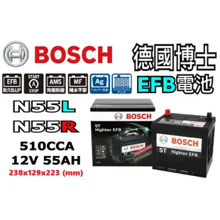 德國 BOSCH博世 N-55/70B24L 70B24LS 70B24R 70B24RS EFB 汽車電瓶 銀合金免運