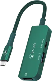 Bonelk Long-Life 3in1 Multiport Hub (Green)