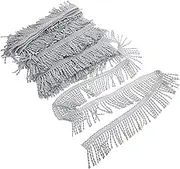 COOPHYA 1 Roll Tassel Trim Decorative Border for DIY Crafts Curtain Fringe Applique Lace Material for Home Decor for Weddings Parties and Tailoring