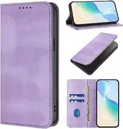 WOWUDI Flip Wallet Case for iPhone SE 2025,[PU Leather] [2 Card Slots] [Stand Function] [Magnetic Closure] Shockproof Protective Case - Lightpurple
