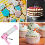 Cream Piping Cake Decorating Kit Cupcake Liners Turntable for