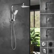 Welba 250mm Shower Head Set Square Round Handheld Shower Mixer Tap Combo WELS