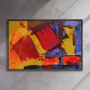 Bold abstract-36x24-Framed Canvas Print